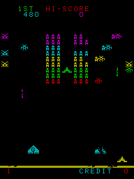 Screenshot of Cosmic Guerilla (Arcade, 1979) - MobyGames