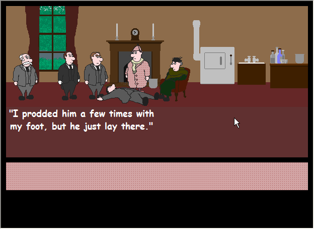 Lozenge and Hampshire: The Case of the Curious Odor (Browser) screenshot: Very smart, doctor, very smart.