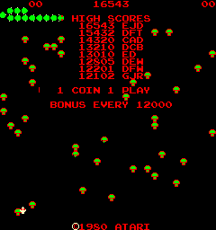 Centipede (Arcade) screenshot: Do you want to play?