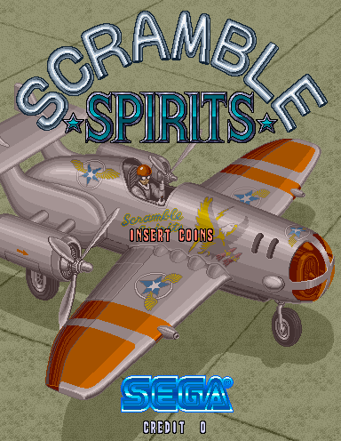 Scramble Spirits (Arcade) screenshot: Title Screen.