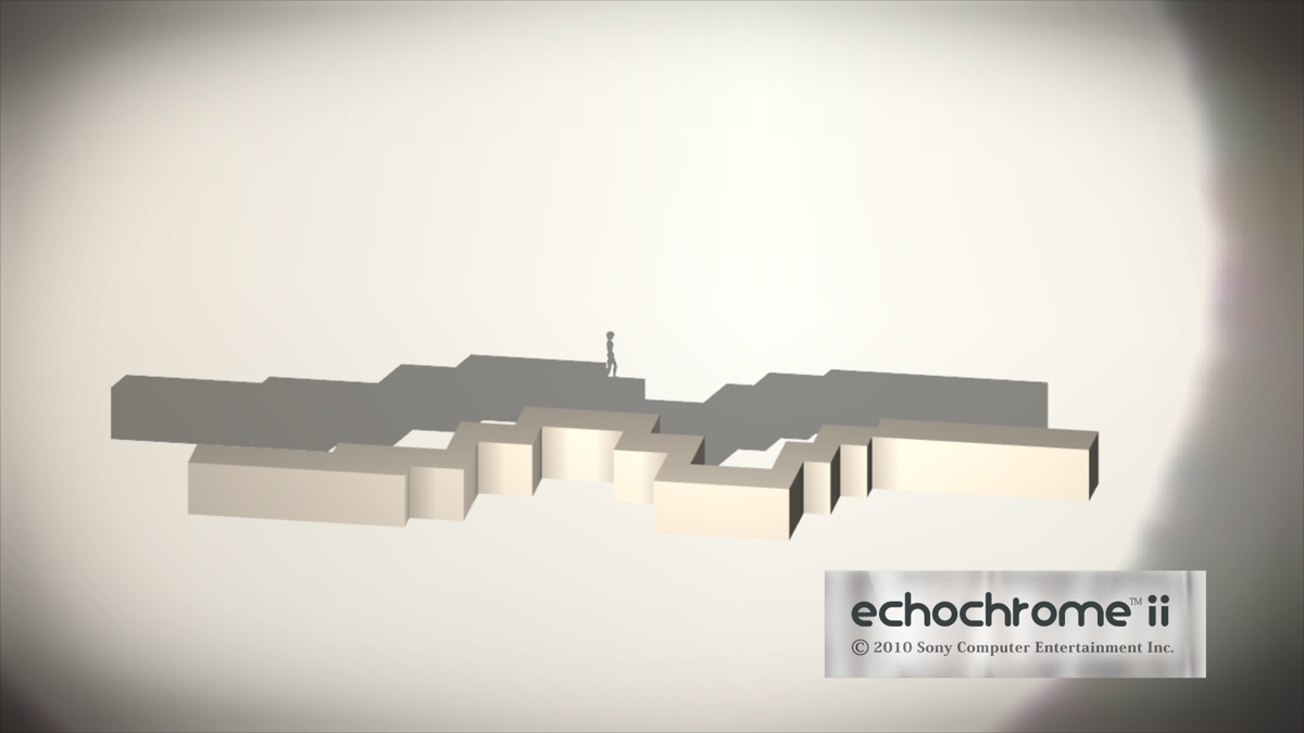 echochrome ii (PlayStation 3) screenshot: Calibrating the Move with light and shadow