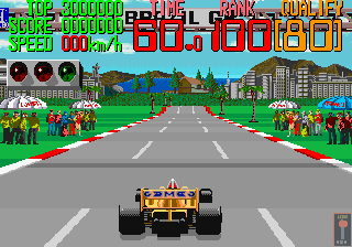 Continental Circus (Arcade) screenshot: Start of the race.