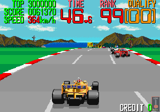Continental Circus (Arcade) screenshot: Overtake.