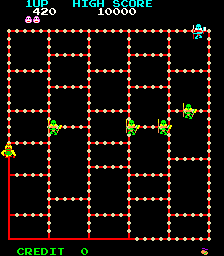 Screenshot of Amidar (Arcade, 1981) - MobyGames