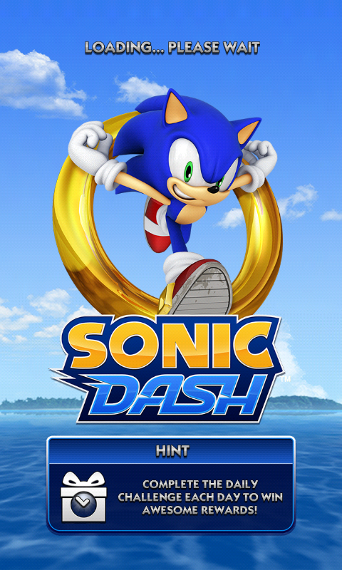 Sonic Dash (Android) screenshot: Loading screen