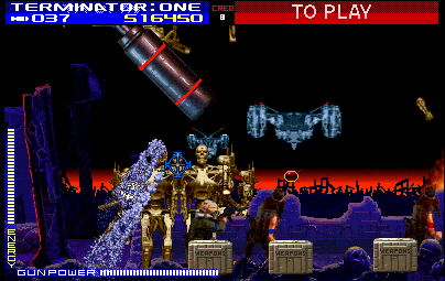 Terminator 2: Judgment Day (Arcade) screenshot: Golden terminators