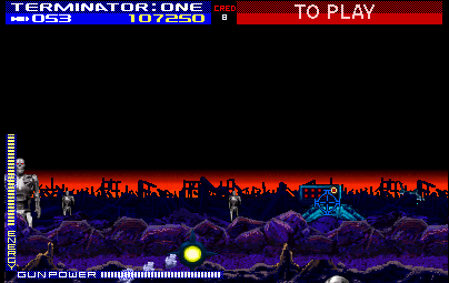 Terminator 2: Judgment Day (Arcade) screenshot: Mobile rocket launcher