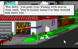 Leisure Suit Larry Goes Looking for Love (In Several Wrong Places) (Amiga) screenshot: Larry's been deceived...