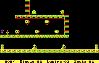Trisz Divinis (Atari 8-bit) screenshot: Not very friendly location