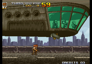 Metal Slug 4 (Arcade) screenshot: The big boss.