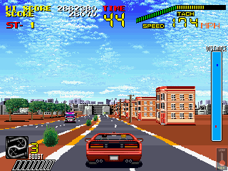 S.C.I.: Special Criminal Investigation (Arcade) screenshot: In pursuit.