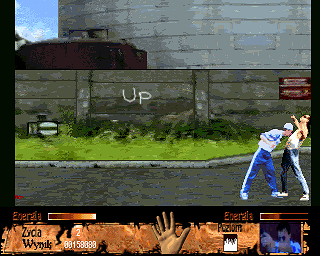 Prawo krwi (Amiga) screenshot: Headbutt