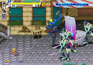Sengoku 3 (Arcade) screenshot: Fight in Italy