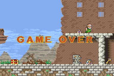 Legend of Hero Tonma (Arcade) screenshot: Game Over