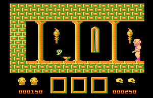 Zbir (Atari 8-bit) screenshot: Small ghost