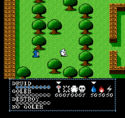 Druid (NES) screenshot: Level 1