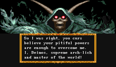 Dungeons & Dragons: Tower of Doom (Arcade) screenshot: Arch Lich Deimos