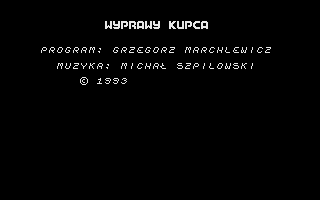Wyprawy Kupca (Atari 8-bit) screenshot: Loading screen