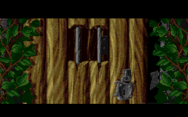 Shadow of the Beast II (FM Towns) screenshot: The Sega CD game is a downgraded port of this FM Towns version, so for one - the door opening FMV cutscenes are better quality here