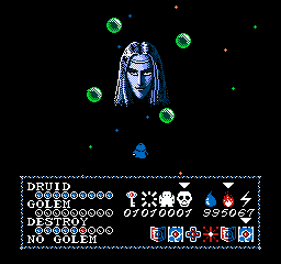 Druid (NES) screenshot: Last boss part 1