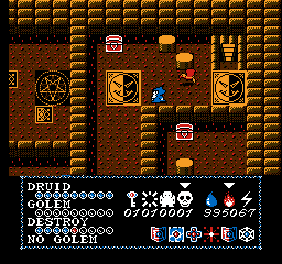 Druid (NES) screenshot: Level 6