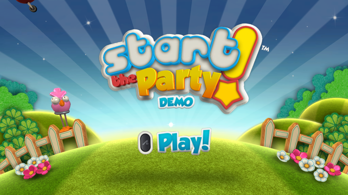 Start the Party! (PlayStation 3) screenshot: Title screen (demo version)