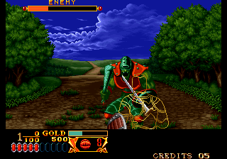 Crossed Swords (Arcade) screenshot: Another monster to fight.