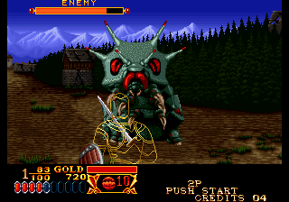 Crossed Swords (Arcade) screenshot: Here's the boss.