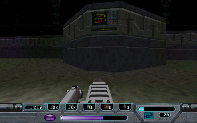 Rebel Moon Rising (Windows) screenshot: That red switch can only be reached if you have a jetpack.