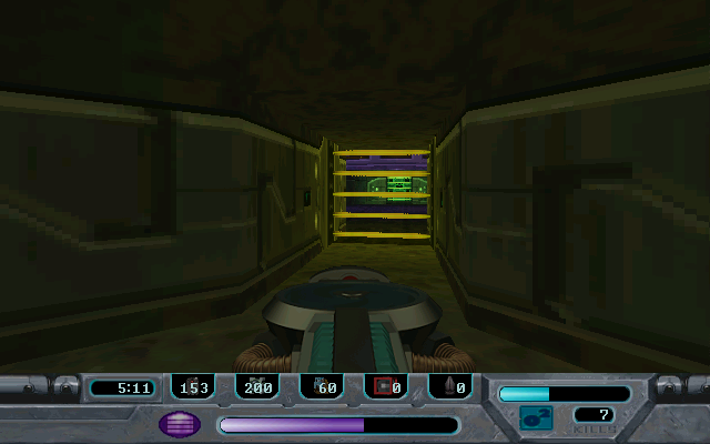 Rebel Moon Rising (Windows) screenshot: The path is blocked by a laser fence.