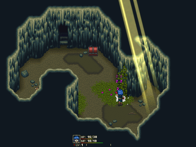Neophyte: The Spirit Master (Windows) screenshot: A secret cave under a different colored rock.