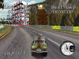 All Star Racing (PlayStation) screenshot: SK MK2 - Forest G.P.