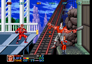Ninja Combat (Arcade) screenshot: Big boss.