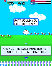 My Monster Pet (J2ME) screenshot: Fortune telling