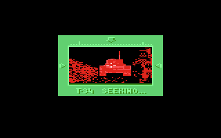 T-34: The Battle (Atari 8-bit) screenshot: Target on sight