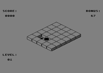 Isora / Loops DX (Atari 8-bit) screenshot: Isora - covering the tiles