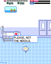 My Monster Pet (J2ME) screenshot: In the medical room