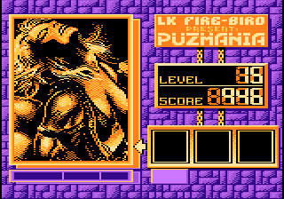 Puzmania (Atari 8-bit) screenshot: Level 15 new picture