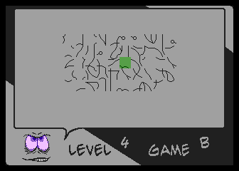 Isora / Loops DX (Atari 8-bit) screenshot: Loops DX - Game B Level 4