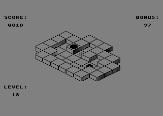 Isora / Loops DX (Atari 8-bit) screenshot: Isora - Level 18