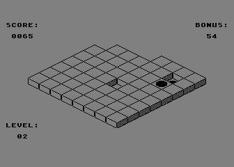 Isora / Loops DX (Atari 8-bit) screenshot: Before the last move