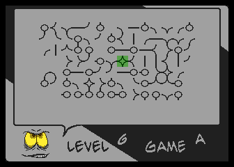 Isora / Loops DX (Atari 8-bit) screenshot: Loops DX - Game A Level 6