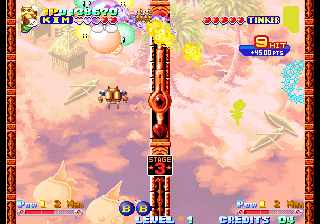Twinkle Star Sprites (Arcade) screenshot: Water attack