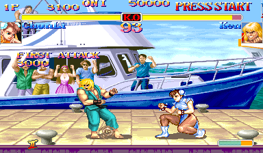 Hyper Street Fighter II: The Anniversary Edition (Arcade) screenshot: Got him.