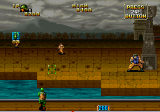 NAM-1975 (Arcade) screenshot: Big guy in the corner.