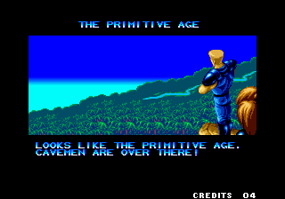 Ninja Commando (Arcade) screenshot: In another time.