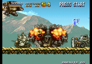 Metal Slug 5 (Arcade) screenshot: BOOM!