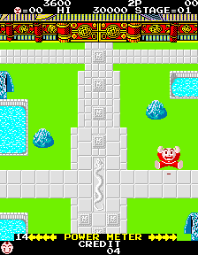 Chinese Hero (Arcade) screenshot: You cleared the level.