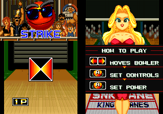 Screenshot of League Bowling (Arcade, 1990) - MobyGames