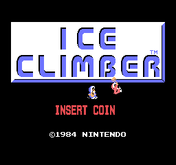 Ice Climber (Arcade) screenshot: Title screen